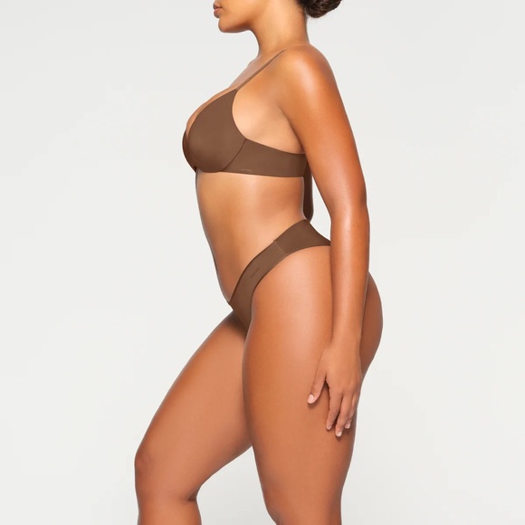 SKIMS PUSH-UP PLUNGE BRA - WIRELESS FORM - JASPER - Picture 3 of 4
